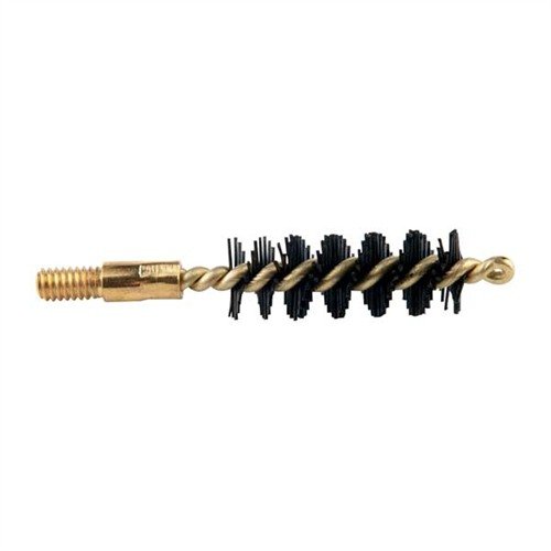 Sinclair Nylon Pistol Brushes feature stiff bristles for superior scrubbing, are resistant to ammonia and oil cleaners, and fit barrels properly with an 8-32 male thread.