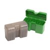 MTM CASE-GARD Flip Top Rifle Ammo Boxes offer durability, a secure Snap-Lock latch, and a textured grip, perfect for varmint or competitive shooting.