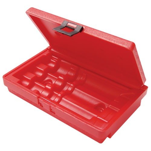 Uložte své Forster Dies a Micro style dies bezpečně v Deluxe 3-Die Storage Box, která pojme i dlouhé Ultra Mag dies bez nutnosti demontáže.