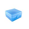 MTM CASE-GARD Flip Top Ammo Boxes offer durable, spill-proof storage for 100 rounds, with a 25-year hinge guarantee and textured grip for easy handling.