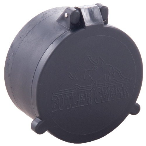 FLIP-OPEN OBJECTIVE LENS COVERS protect your scope's lenses from debris, are weatherproof and easy to use with a simple finger pressure flip.