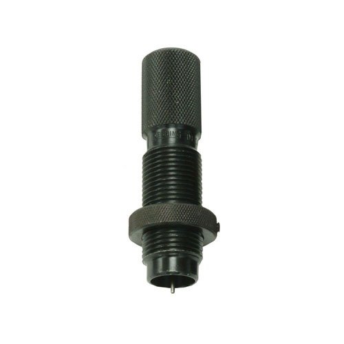 Redding Large Decapping Die efficiently deprimes and cleans cases up to 3 inches, compatible with various calibers and optional rods for specialized needs.