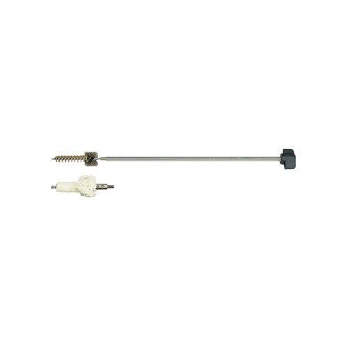 AR-15 Chamber Brush rod kit offers a stainless steel rod with a t-handle for easy brush rotation, includes an AR-15 Chamber Brush and Swab, compatible with 8-32 threaded tools.