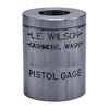 WILSON PISTOL MAX CASE GAGES ensure precise resizing and prevent oversizing of brass, measuring critical dimensions like mouth diameter and overall length.