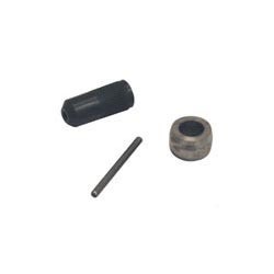 Upgrade your Redding dies with a carbide sizing button for smoother, lubrication-free inside neck sizing; includes button, retainer, and spare decapping pin.
