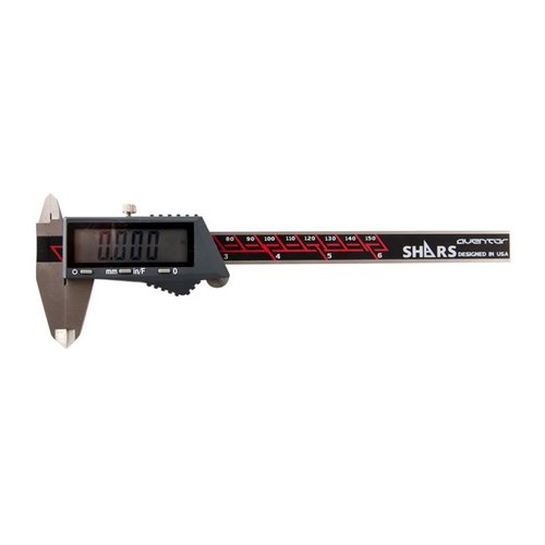 Precision 6" Digital Caliper with large display, 4 measuring capabilities, SPC output, and auto turn-off; perfect for accurate measurements in gunsmithing.