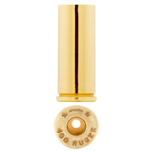 Starline 480 Ruger Brass offers top-quality, reliable straight wall brass, trusted by elite handgun shooters, packaged in convenient 100 count bags for your shooting needs.