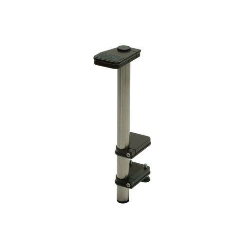 SINCLAIR Powder Measure Stand offers adjustable height, secure non-slip mounting, and portability, perfect for shooters needing flexibility on the go.