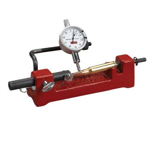 Forster CO-AX Case & Cartridge Inspector ensures ammunition uniformity by accurately measuring neck wall thickness, concentricity, and bullet runout.