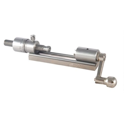 L.E. Wilson Stainless Micro Trimmer offers precise .001" adjustments, perfect alignment, and versatility for trimming, reaming, and deburring without pilots.
