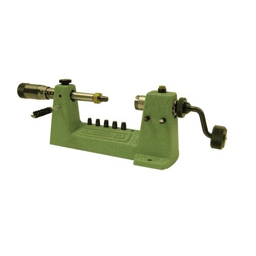 Redding's Case Trimmer with micrometer offers precise .001" adjustments, easy case loading, and accommodates long cartridges up to 3.25". Includes 6 pilots.
