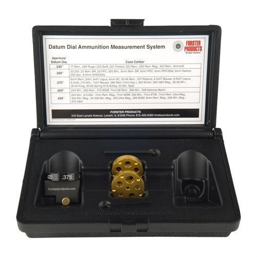 Easy-to-use Datum Dial kit offers precise ammo measurements for multiple calibers, ensuring optimal headspace and consistency in your reloading process.