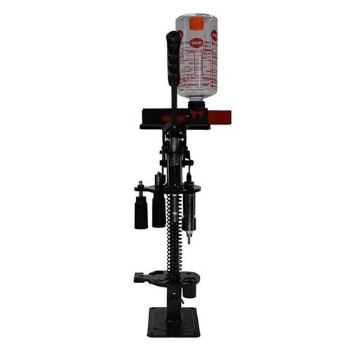 MEC 600 Slugger efficiently reloads rifled or sabot slugs, no extra tools needed, loads 100-125 rounds/hour, adjustable for 3" shells in 12 & 20 gauges.
