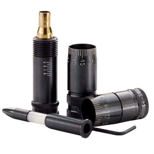 RCBS Precision Mic Cartridge Headspace Tool allows precise shoulder bump adjustments and includes a bullet seating depth tool for perfect die setup.