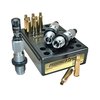 Redding Premium Deluxe Die Set for 222 Remington offers precision with a Carbide Size button for smooth resizing and a Bullet Micrometer for adjustable seating depth.