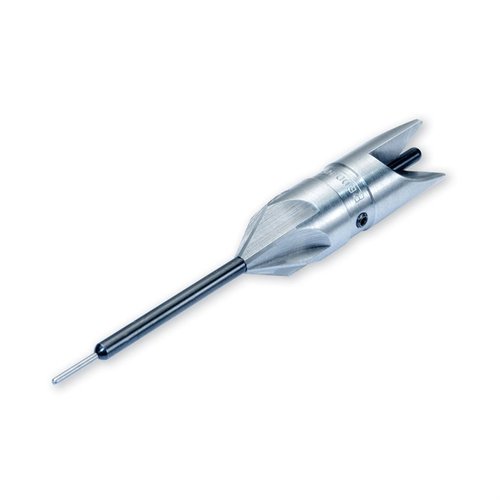 PILOTED DEBURRING TOOL by REDDING removes burrs for easy bullet seating, adjusts for cartridge lengths, ensures chamber concentricity, and cuts cleanly from .22 to .475 caliber.