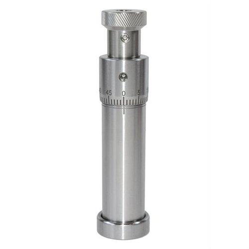 L.E. Wilson's Stainless Steel Micrometer Top Seater Dies ensure precise bullet and cartridge alignment with adjustable depth for custom reloads, ideal for wildcat cartridges.