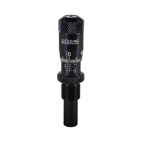 Redding FLAT Bullet Seating Micrometers ensure precise seating for flat nose bullets, easily interchangeable with Redding Seating Dies for optimal performance.