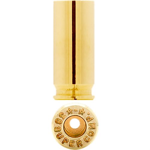 .38 Super Comp brass offers enhanced feeding reliability for high-capacity raceguns, ensuring optimal performance in competition settings.