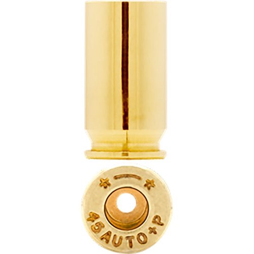 45 Auto +P BRASS from Starline offers enhanced durability with thicker web and sidewalls, ensuring reliability in high-pressure situations for superior performance.