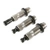 Redding's Premium Handgun Die Set features a Titanium Carbide-sizing die, TiN-coated expander for durability, and precise bullet seating for optimal reloading.