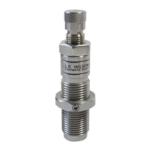 L.E. Wilson Bushing Full Length Die for 338 Lapua Magnum offers precise neck tension and sizing, durable heat-treated steel, and interchangeable bushings for accuracy.