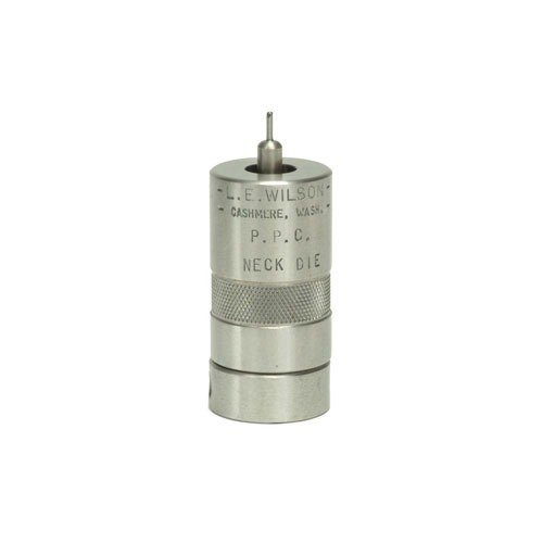 L.E. WILSON's Stainless Neck Sizing Die offers precise neck control, improved concentricity, and extended brass life with interchangeable bushings for 6mm Dasher.