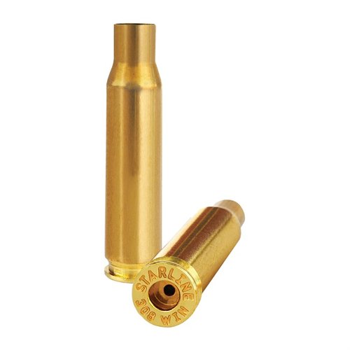 .308 Match brass with small primer pockets offers consistent velocities, better ignition, and user-friendly performance for competitive shooters.