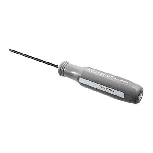 Bore Tech V-Stix offers a durable, caliber-specific cleaning rod with an ergonomic handle, chemical resistance, and barrel-safe brass ferrules at an affordable price.