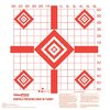 REDFIELD SIGHT-IN TARGETS offer bold lines for precise crosshair alignment, a 1" grid for easy windage and elevation adjustments, and bright orange visibility.