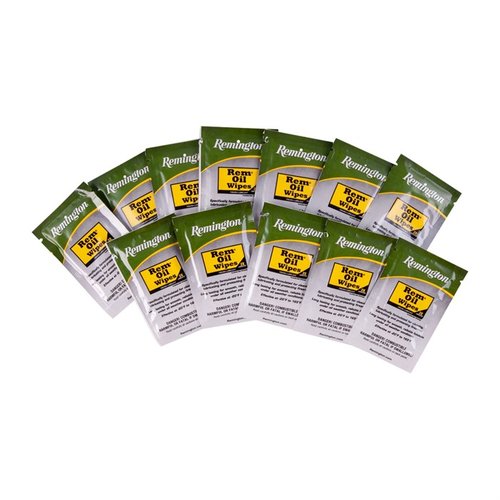 REM OIL WIPES penetrate metal pores, reduce wear, displace moisture, and provide rust protection—perfect for cleaning your firearm after a day in the field.