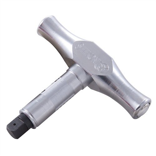 SEEKONK's 3/8" T-Handle Torque Wrench is precisely calibrated for 55 in/lb torque, ensuring accurate tightening of socket-head cap screws with a durable chrome-plated steel design.