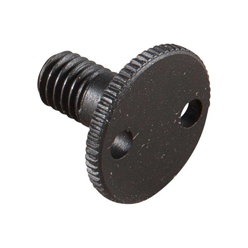 M14 Stock Liner Screw in black steel offers durability and precision fit for M1A and .308 rifles, ensuring reliable performance and enhanced firearm stability.