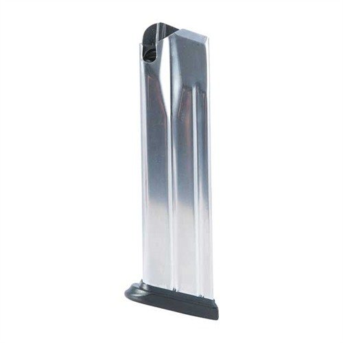 XDM 19RD 9MM MAGAZINE offers reliable feeding, high-capacity, and easy cleaning with its polished stainless steel body and durable polymer base pad.