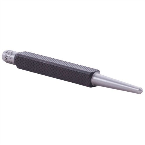 STARRETT 5/32" CENTER PUNCH ensures precise staking of socket-head cap screws, featuring a durable 4" length and a 3/8" diameter body for reliable performance.