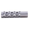 SHREWD #1 Muzzle Brake 22 Caliber features a multi-port design to reduce recoil and muzzle rise, with 42 ports for maximum control, perfect for gunsmithing.