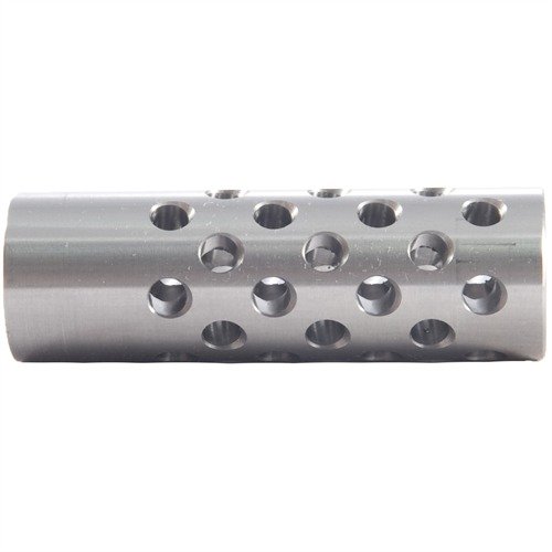 Multi-port #3 Muzzle Brake reduces recoil and muzzle rise with 42 angled ports for maximum control, fitting bullets up to .44 caliber. Gunsmithing needed.