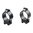 TALLEY 1" LOW (0.35") 11MM DOVETAIL RINGS, BLACK