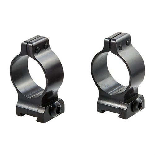 TALLEY QUICK DETACH SCOPE RINGS feature precision machined QD levers for fast scope installation/removal, available in various heights and finishes.