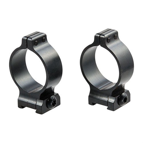 TALLEY QUICK DETACH SCOPE RINGS feature precision machined QD levers for fast installation/removal, made from durable steel with a stylish matte blue finish.