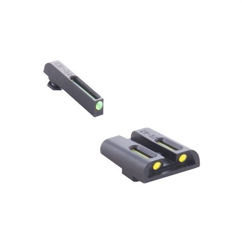 TRUGLO TFO sights combine Tritium and fiber optics for fast sight acquisition in all light, with a durable steel body and low-profile design for easy holstering.