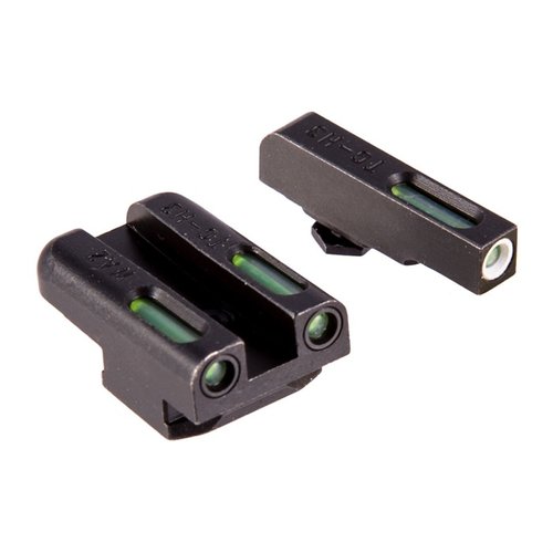 WALTHER TFX tritium sights offer compact design, unmatched visibility in all conditions, and a durable, rust-proof finish for long-lasting performance.