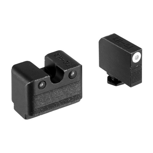 TRUGLO Tritium Night Sights for Glock offer maximum brightness with Swiss tritium, snag-free design, and Fortress Finish for durability, ensuring visibility anytime.