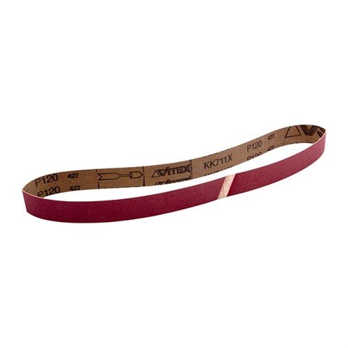 VSM 120 Grit Sanding Belts, 1" x 30", designed for Raytech Sanding Drums, offer durable aluminum oxide for long-lasting performance and superior finishes.