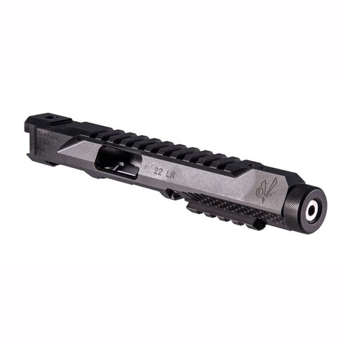 Upgrade your Ruger® Mark IV™ with the Volquartsen LLV Competition Upper for enhanced accuracy, lightweight design, and a Picatinny rail for optics.