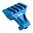WARNE MFG. COMPANY TACTICAL 45 DEGREE SIDE MOUNT BLUE
