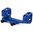WARNE MFG. COMPANY 34MM ULTRA HIGH (1.435") 0 MOA MOUNT, BLUE