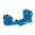 WARNE MFG. COMPANY 34MM ULTRA HIGH (1.435") 0 MOA MOUNT, BLUE