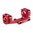 WARNE MFG. COMPANY 34MM ULTRA HIGH (1.435") 0 MOA MOUNT, RED
