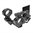 WARNE MFG. COMPANY 30MM ULTRA HIGH (1.54") 0 MOA MOUNT, BLACK